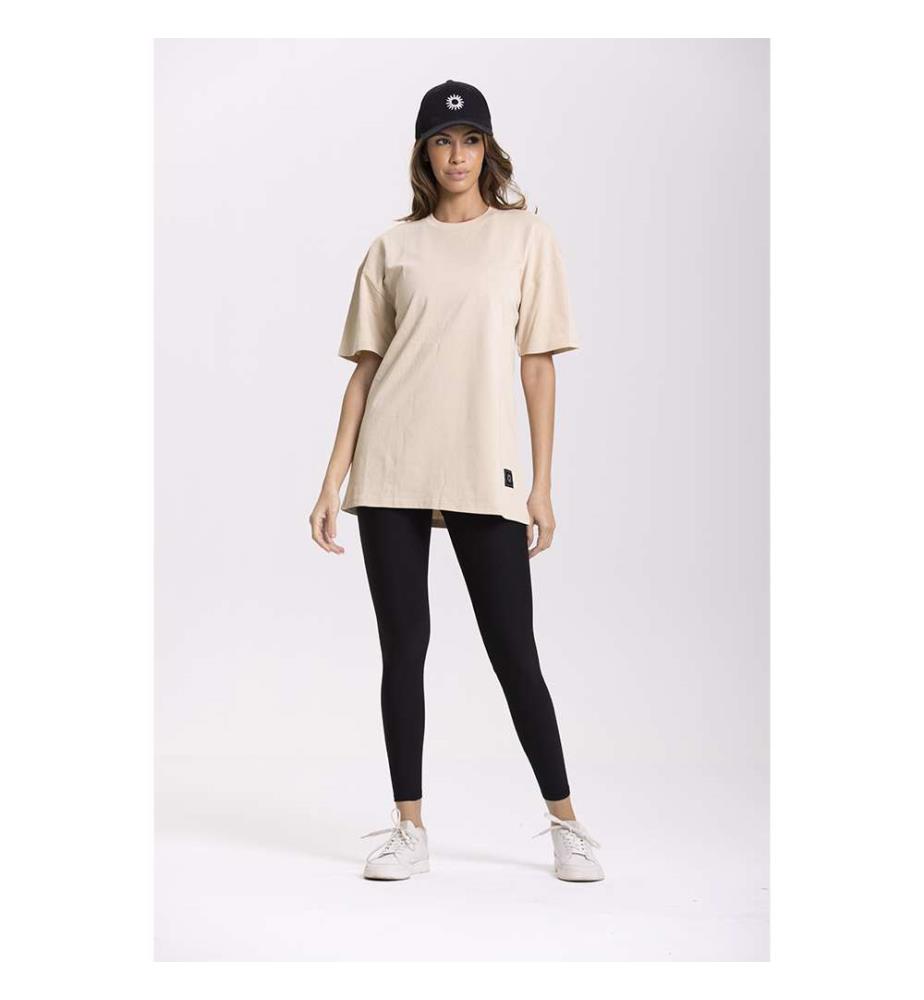 Oversize-T-Shirt - Beige