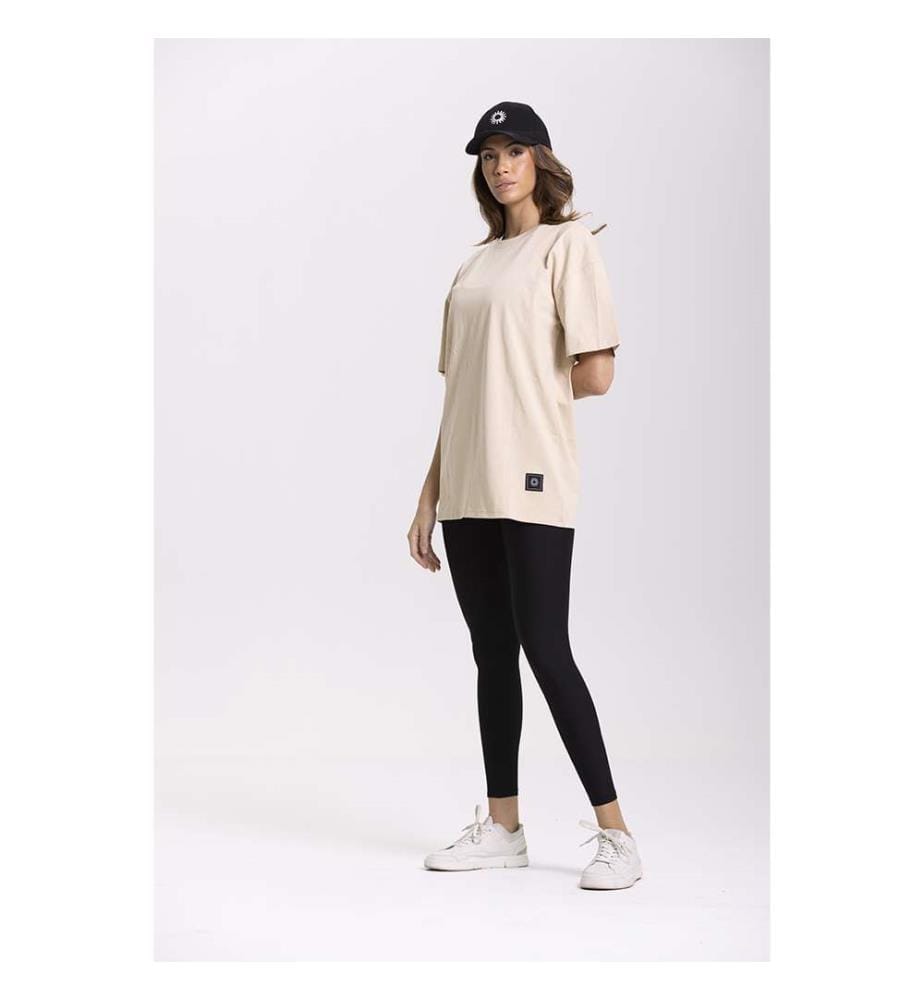 Oversize-T-Shirt - Beige