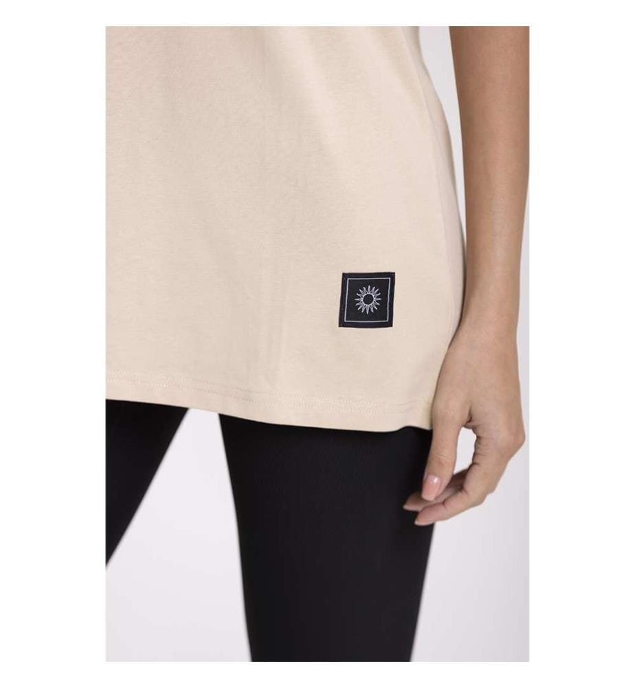 Oversize-T-Shirt - Beige