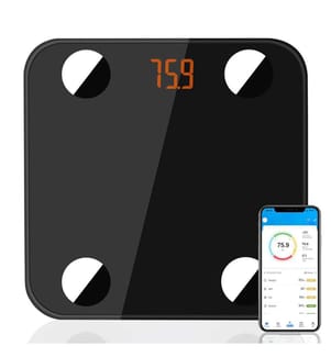 Digitale Bluetooth-Waage - Schwarz