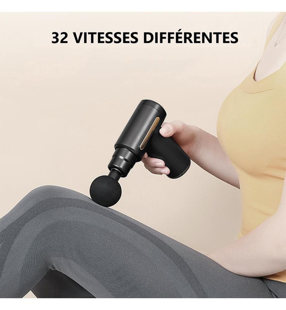 Mini Pistolet de Massage Mini - Noir