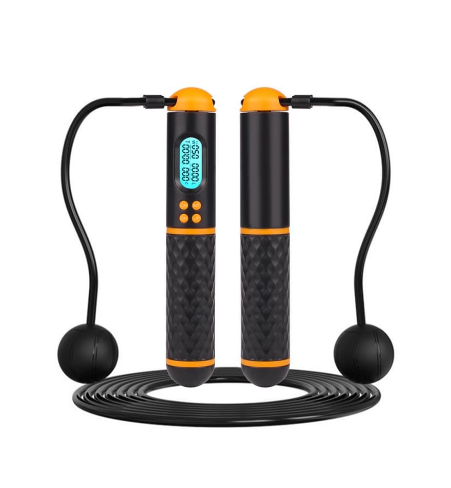 Multi-function LED skipping rope - Black