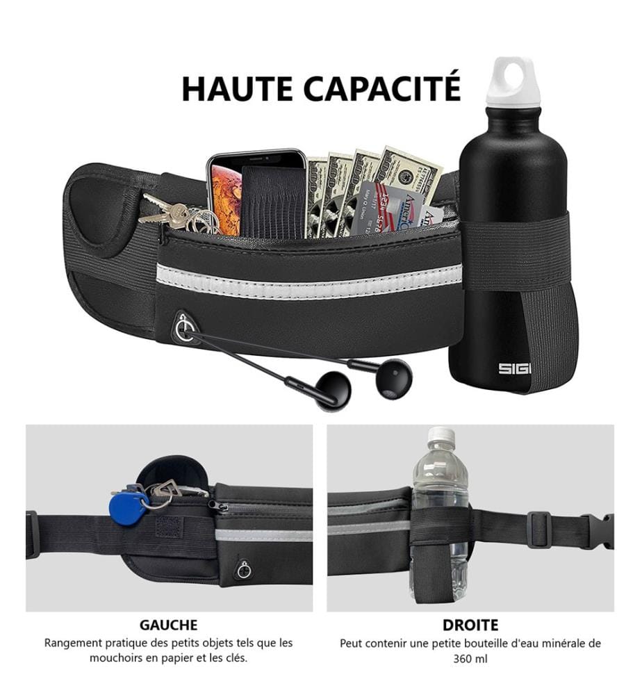 Sport-Bauchtasche - Schwarz