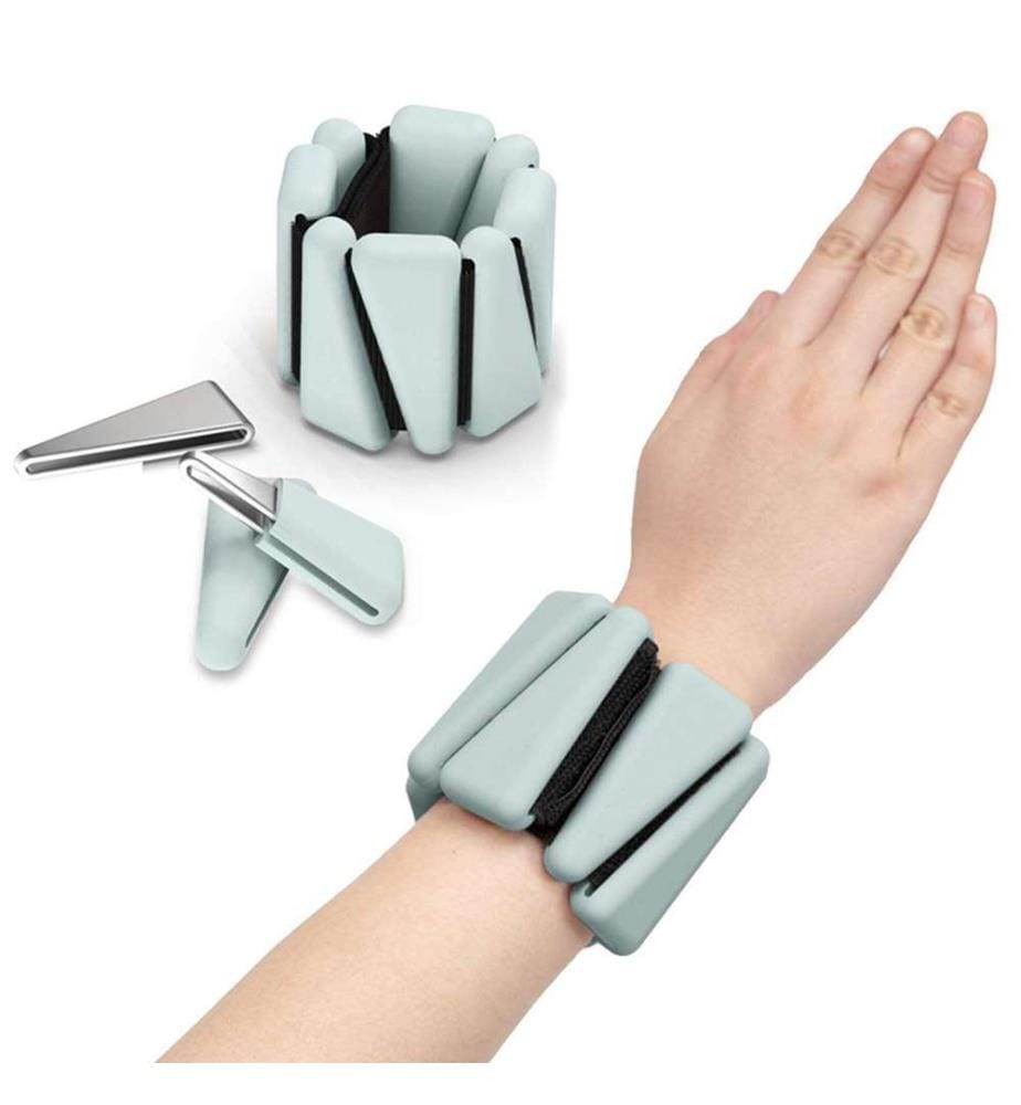 Wrist & Ankle Weights (2 X 500 G, Premium Silicone) - Turquoise