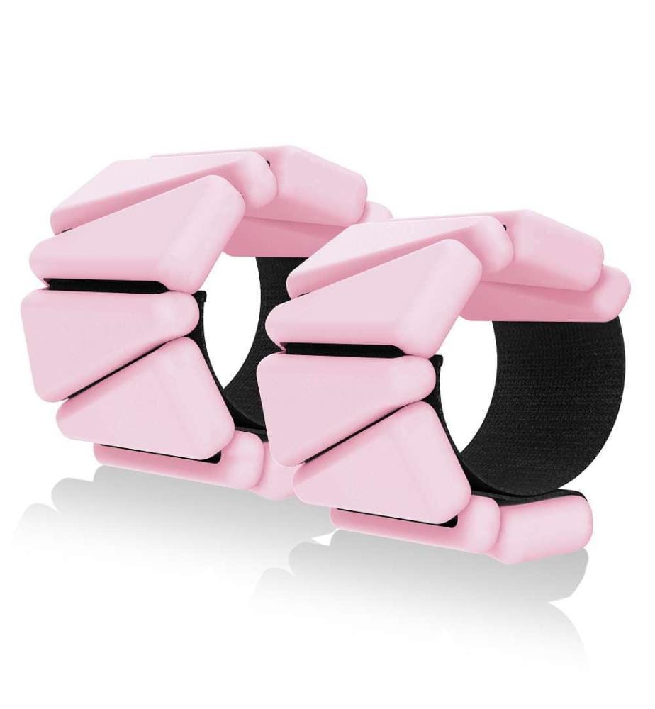 Wrist & Ankle Weights (2 X 500 G, Premium Silicone) - Pink
