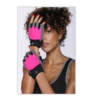 Bodybuilding Gloves - Pink and Black