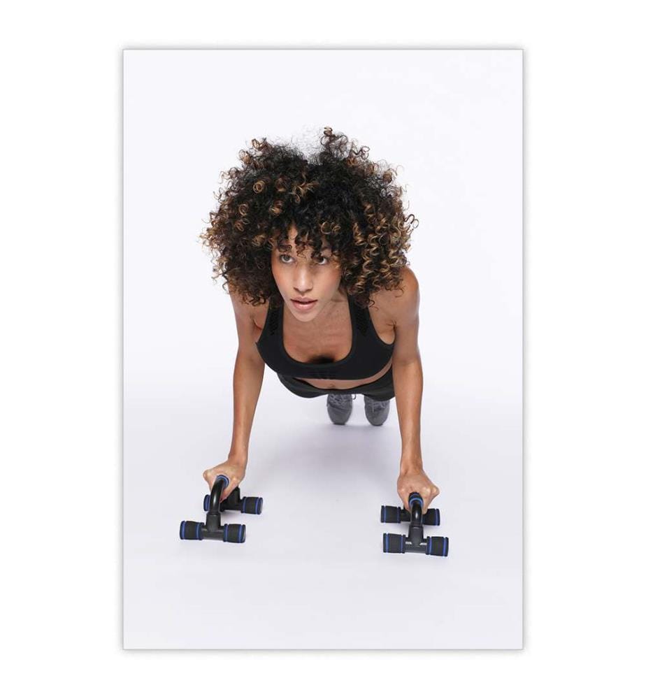 Set of 2 Push Up Bottom Bars - Blue