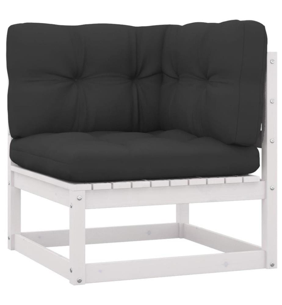 8-tlg. Garten-Lounge-Set mit Kissen Kiefer Massivholz