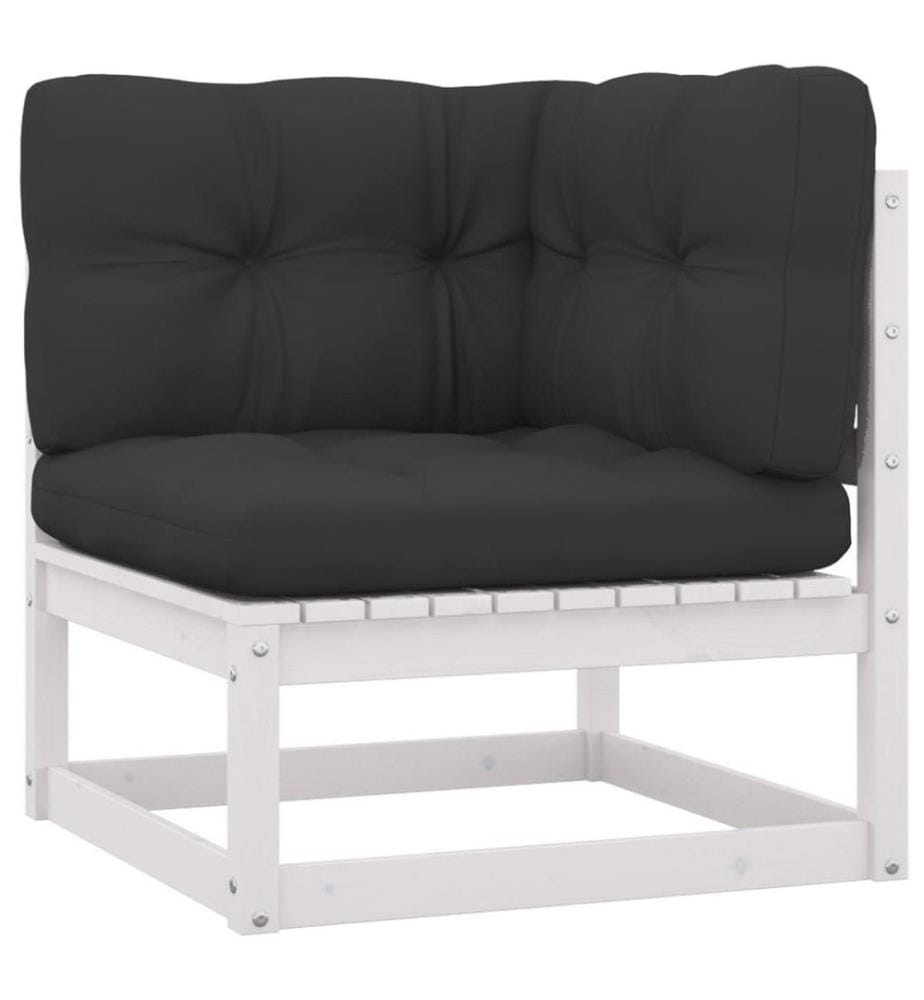 5-tlg. Garten-Lounge-Set mit Kissen Kiefer Massivholz