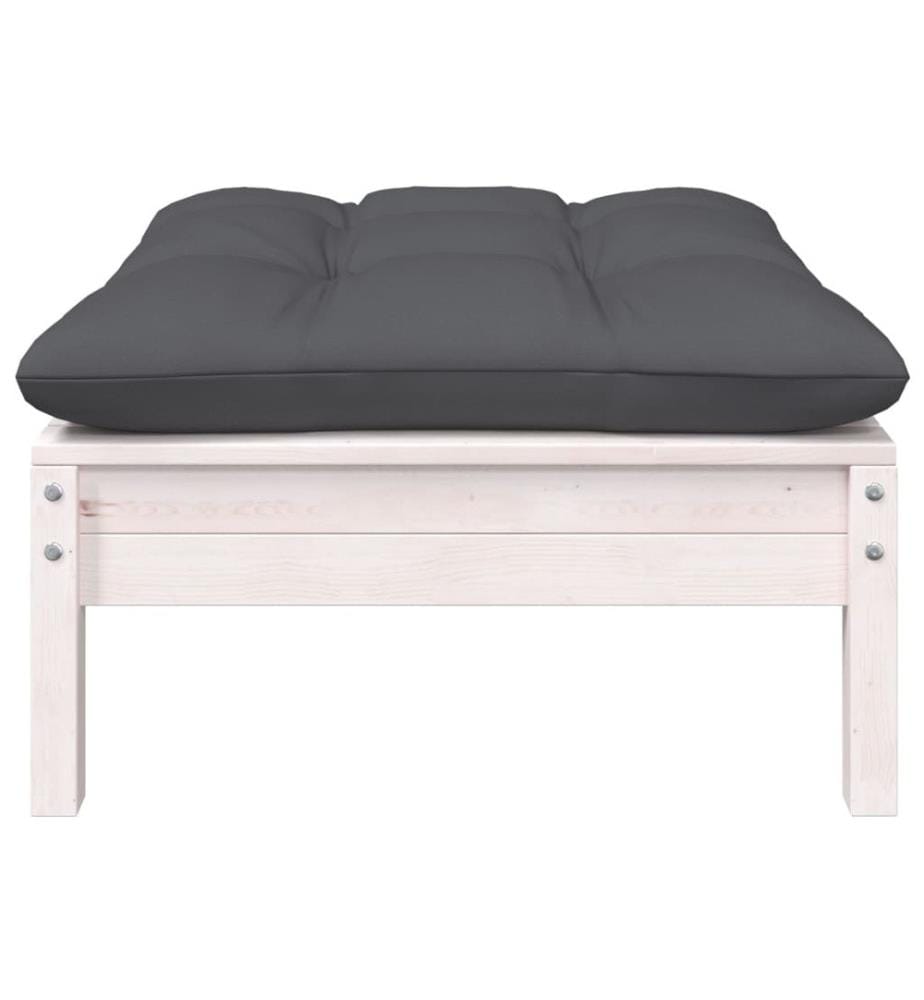 9-tlg. Garten-Lounge-Set mit Kissen Kiefer Massivholz