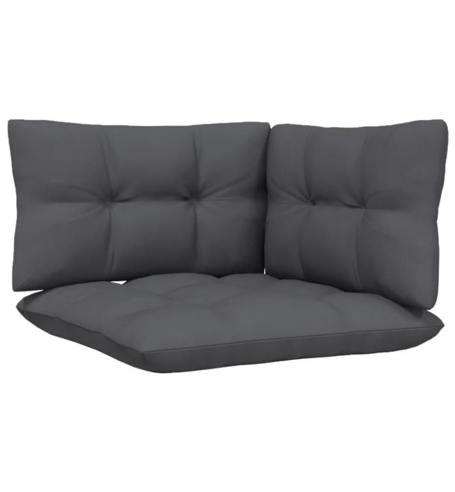 6-tlg. Garten-Lounge-Set mit Kissen Massivholz Kiefer