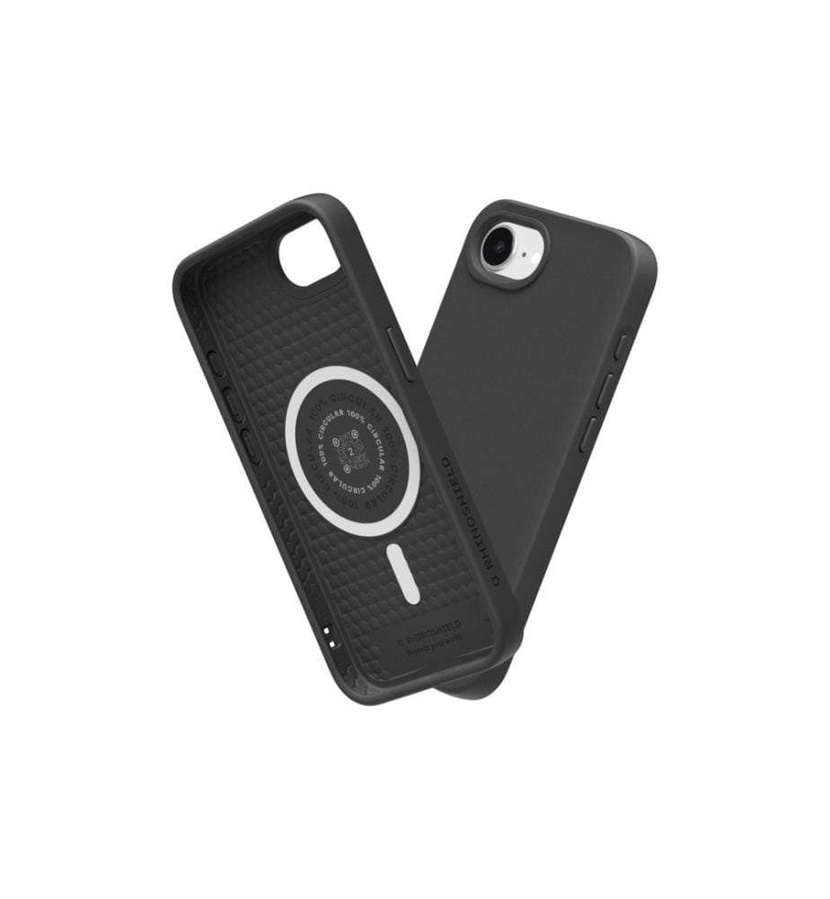 Rhinoshield - Coque arrière SolidSuit MagSafe iPhone 16e Classic Black