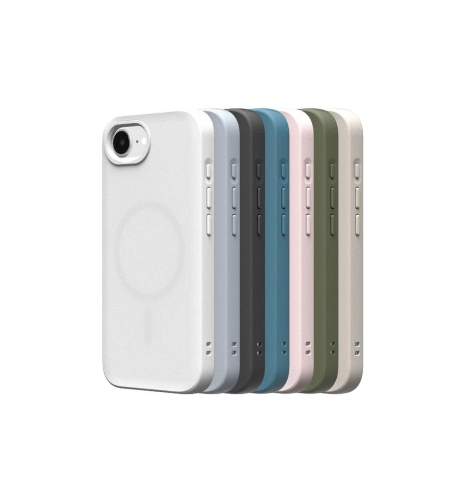 Rhinoshield - Coque arrière SolidSuit MagSafe iPhone 16e Ash Grey