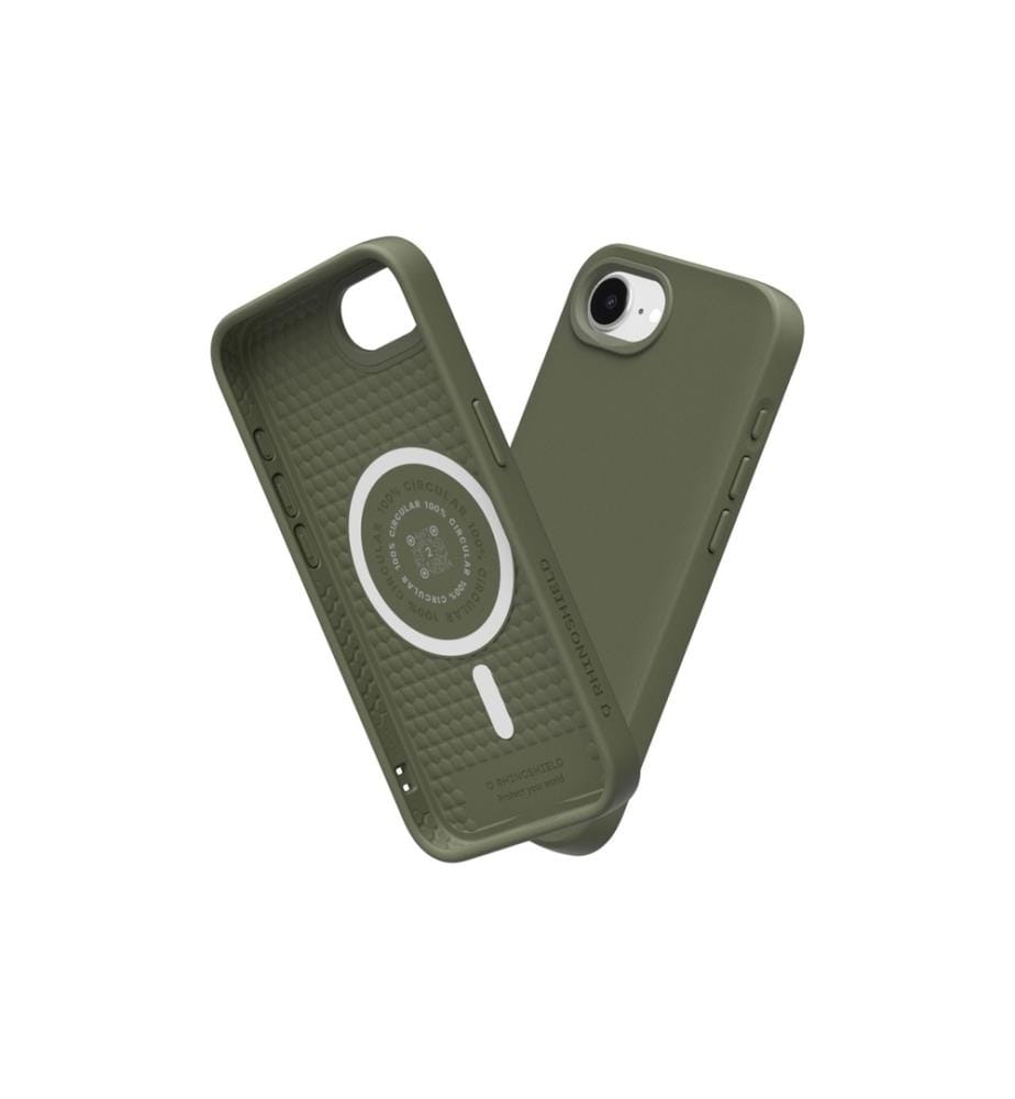 Rhinoshield - Coque arrière SolidSuit MagSafe iPhone 16e Seaweed Green