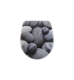 diaqua® - Toilettensitz Nice Stones Absenkautomatik, Grau