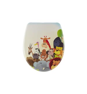 diaqua® - Toilettensitz Nice Animals Absenkautomatik, Mehrfarbig