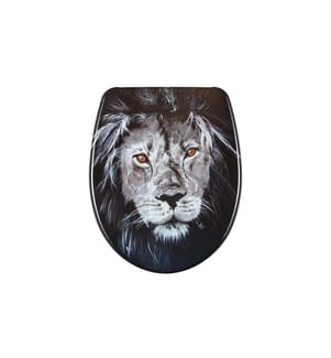 diaqua® - Toilettensitz Nice Lion Absenkautomatik, Schwarz