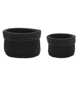 diaqua® - Panier de rangement 2 pièces, Noir