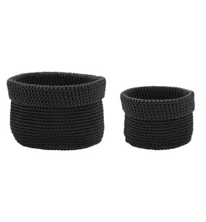 diaqua® - Aufbewahrungskorb 2 Stück, Schwarz