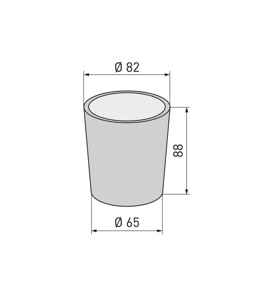 diaqua® - Zahnputzbecher de Luxe Durchscheinend