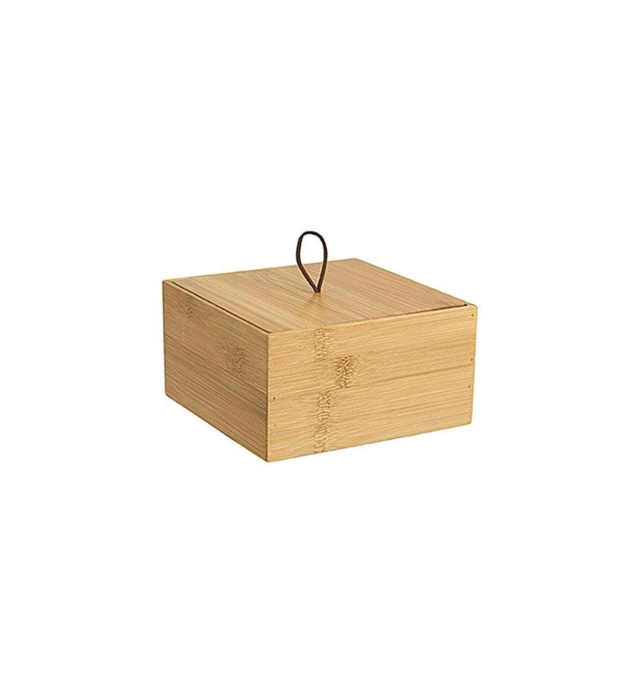 diaqua® - Aufbewahrungsbox aus Bambus 15 x 15 x 8 cm, Nature