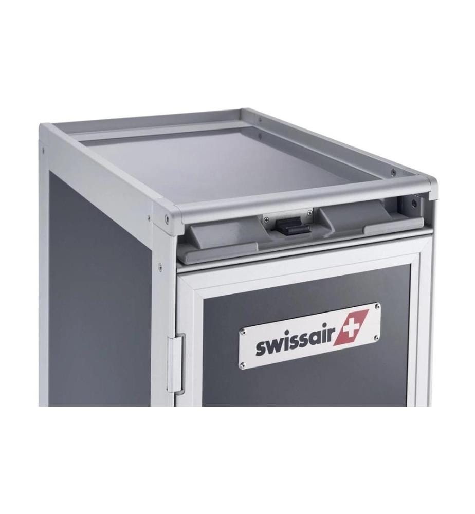 diaqua® - Bartrolley Flugzeug Swissair Anthrazit, 30.1 x 103 cm