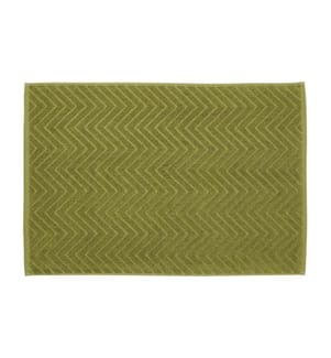 diaqua® - Frottiervorleger Chevron 50 x 70 cm,Olive