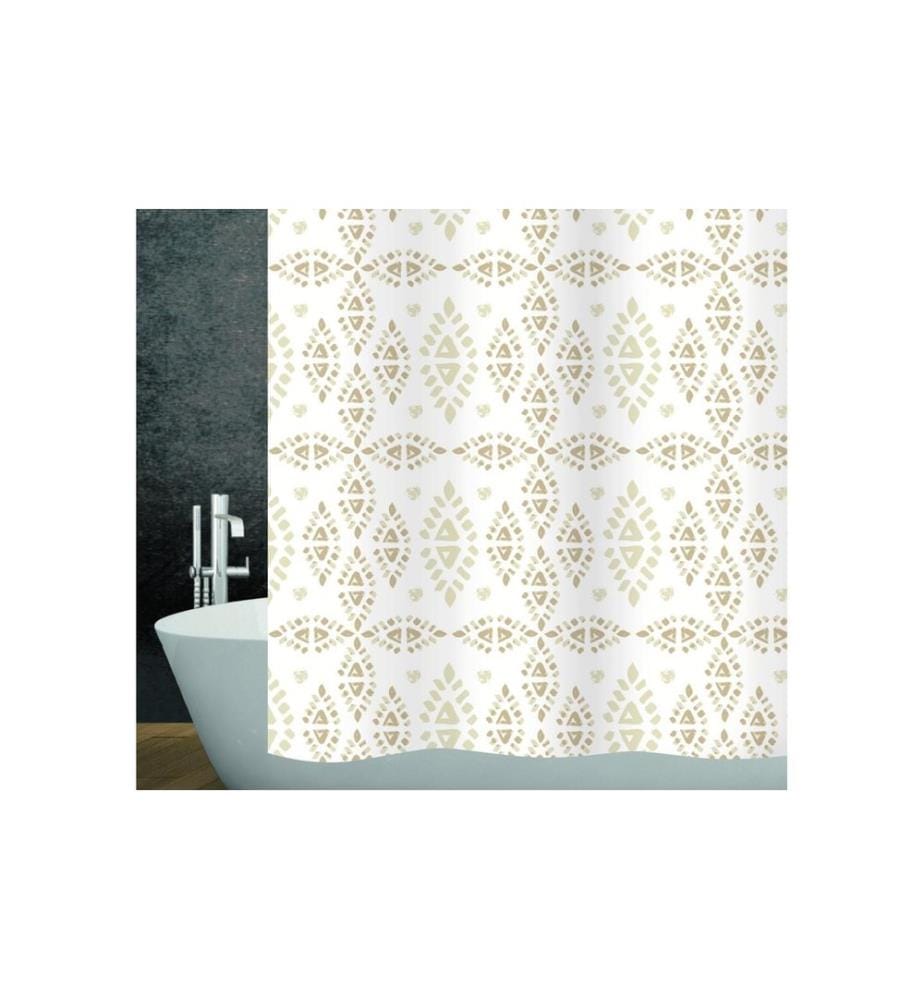 diaqua® - Duschvorhang Pueblo 180 x 200 cm, Weiss