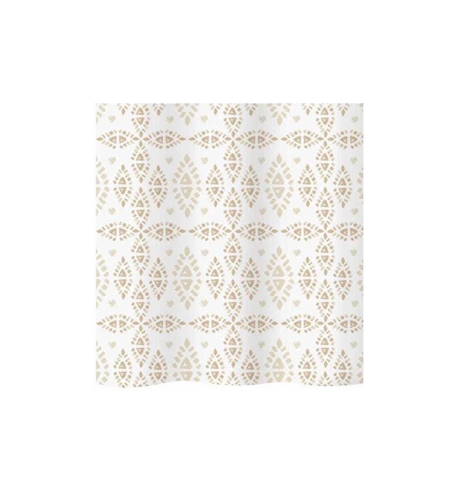 diaqua® - Rideau de douche Pueblo 120 x 200 cm, Blanc