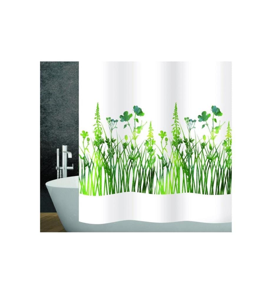 diaqua® - Duschvorhang Joya 180 x 180 cm, Grün/Weiss