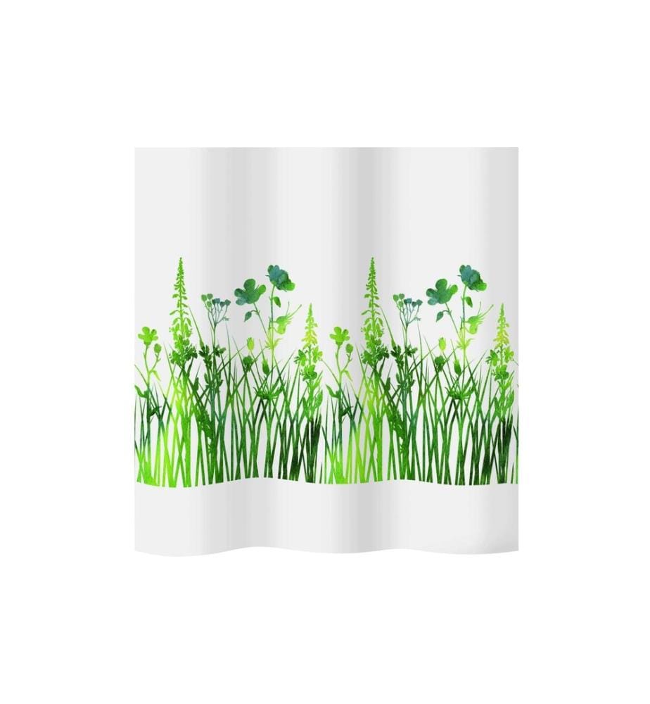 diaqua® - Duschvorhang Joya 180 x 200 cm, Grün/Weiss