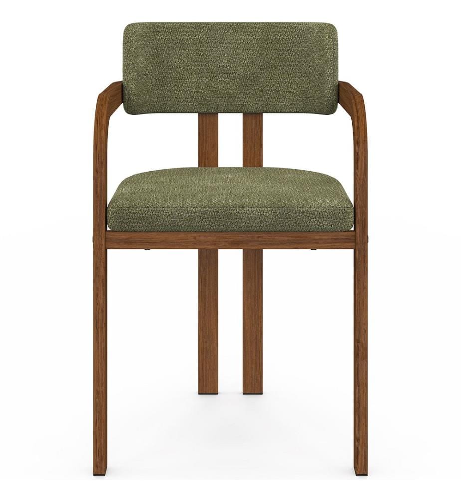 Lot de 4 chaises Elsa avec accoudoirs - Vert