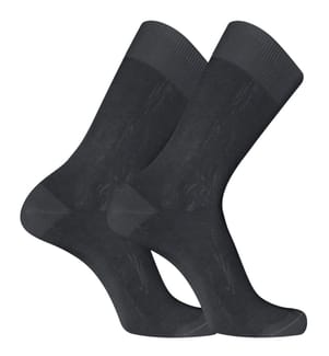 Pair of City Socks in Mercerized Cotton - Anthracite