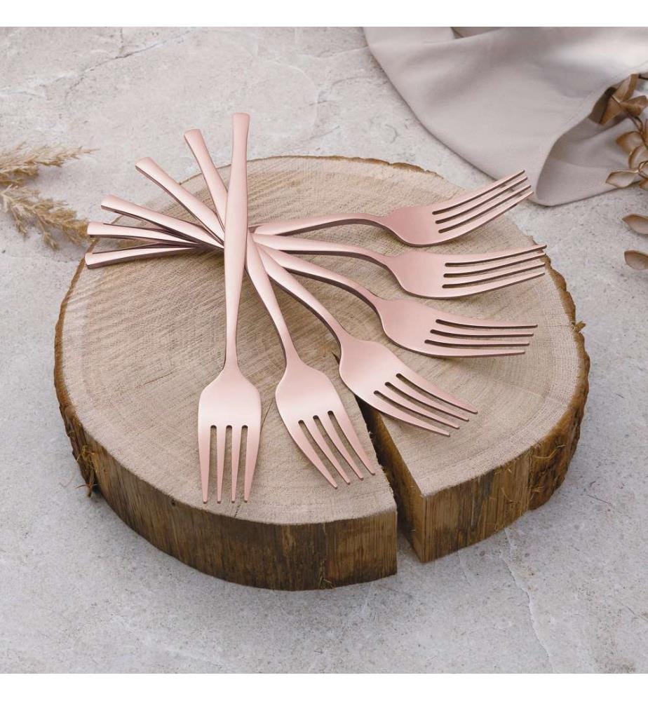 Besteckset 24-teilig rose gold – Taupe