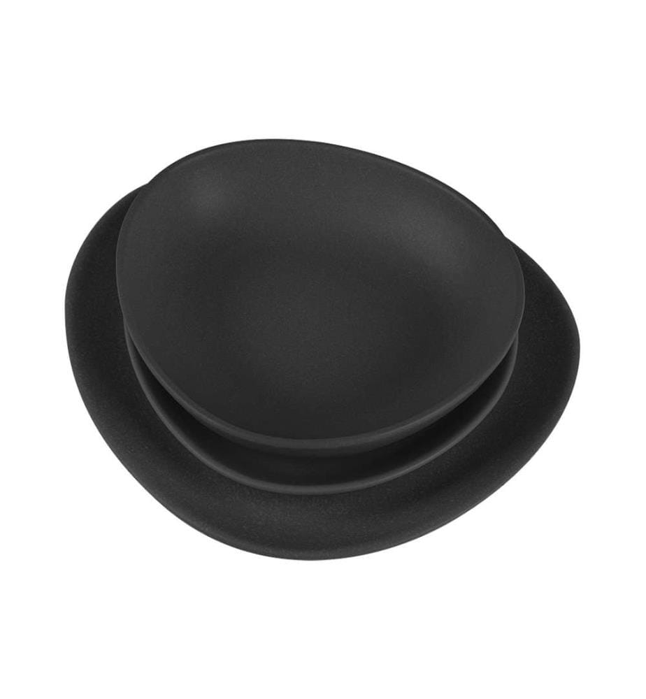 18-teiliges Tellerset, Matte Black Collection