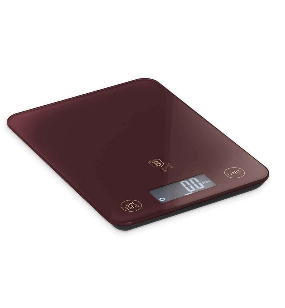 Digitale Küchenwaage max. 5kg bordeaux matt – Leonardo