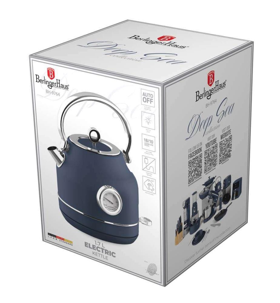 Wasserkocher 1.7L blau matt – Deep Sea