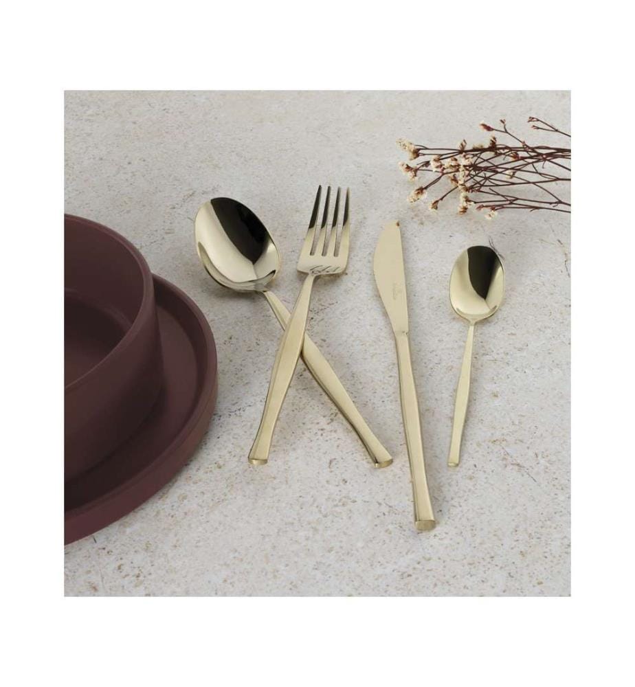 24 teiliges Besteck-Set, Champagne, Leonardo Collection