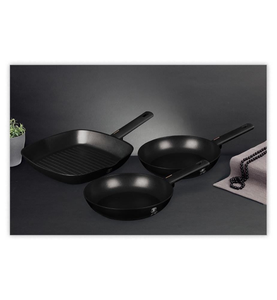 Set di 3 padelle Monaco Collection - Nero