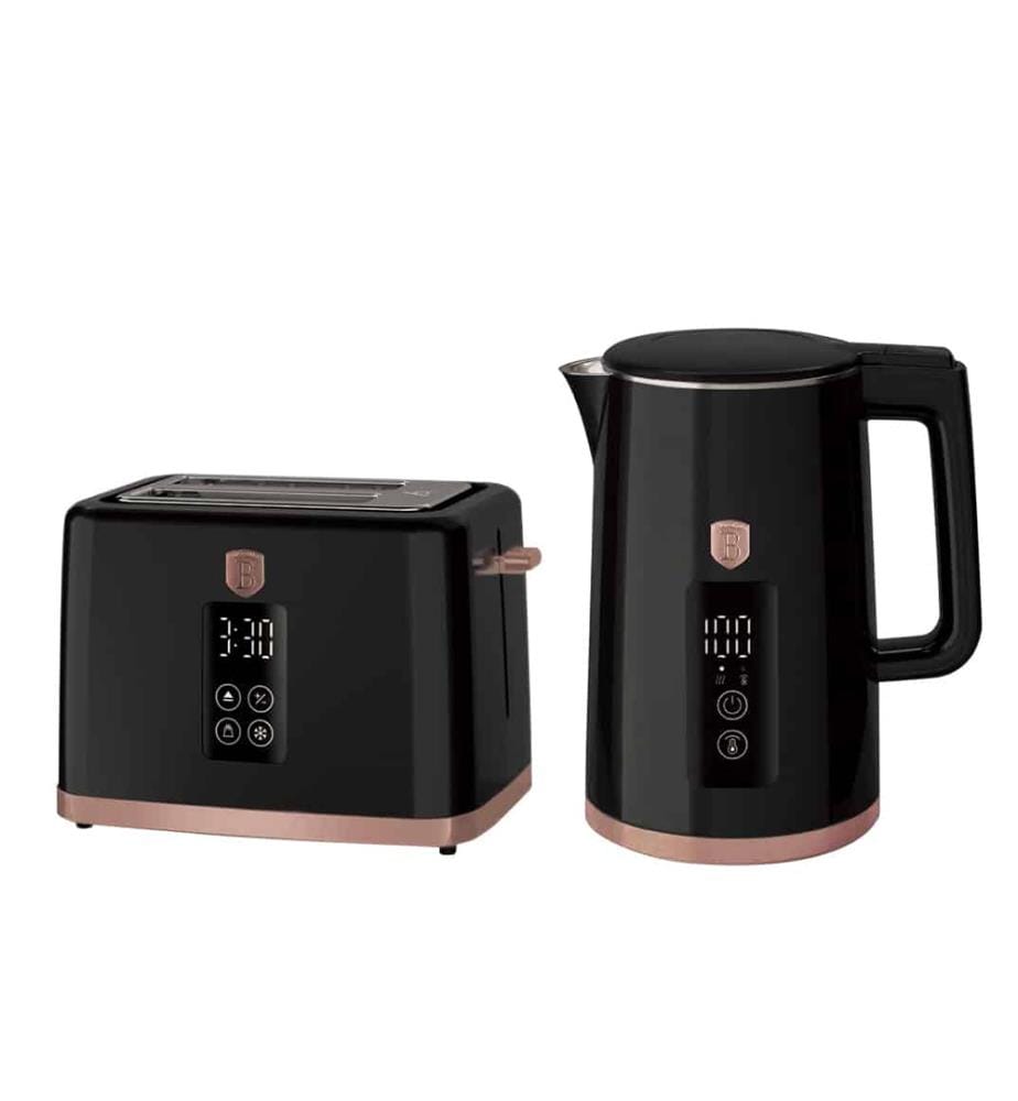 Wasserkocher & Toaster mit Digitalanzeige Black Rose Collection