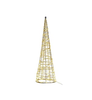 Gartendekoration LED KOTALA Weihnachtsbaum 57 cm Silber