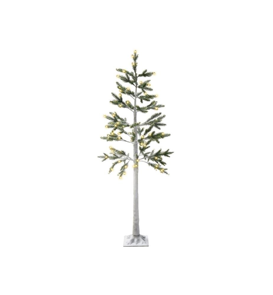 Gartendekoration LED ALBIONI Baum 180 cm Weiss