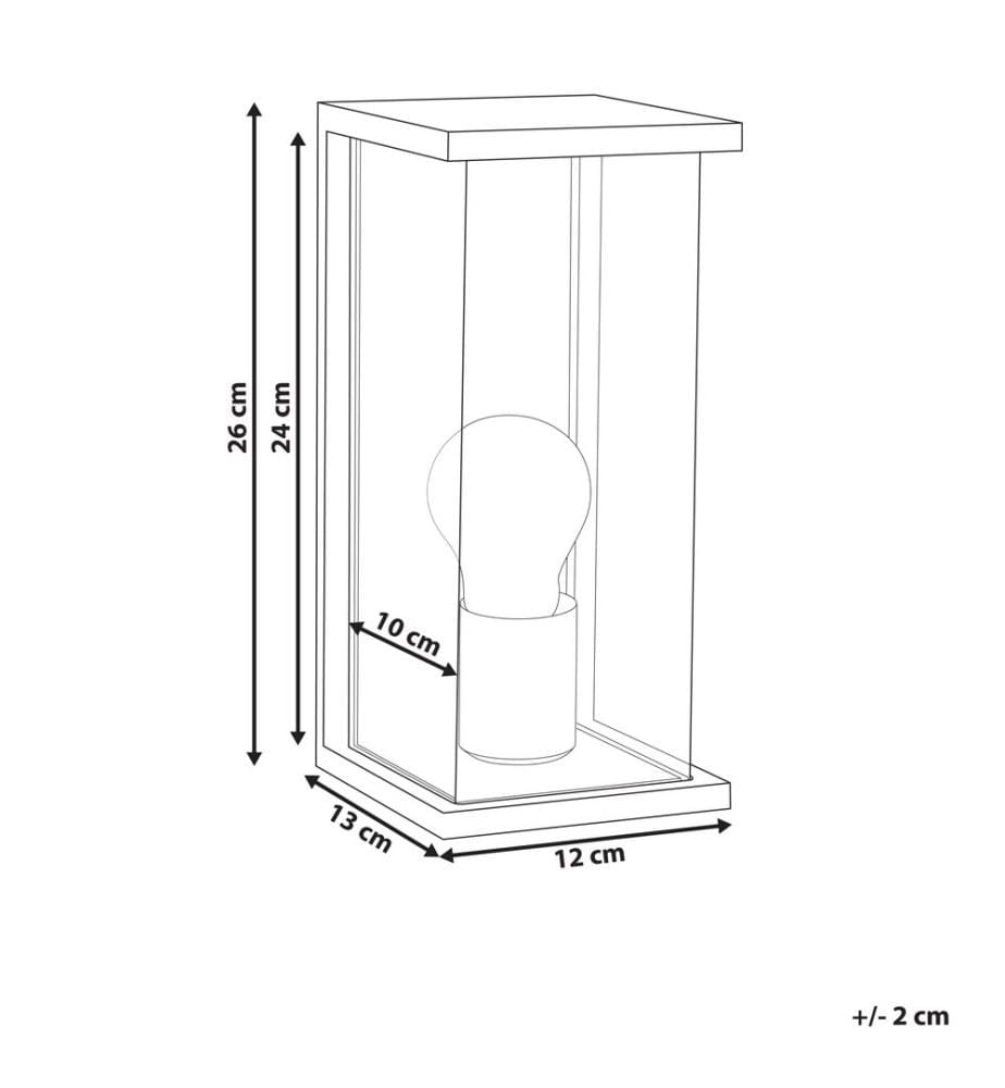 Aussenwandleuchte WAKAL Schwarz