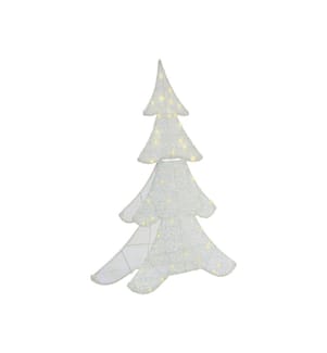 Gartendekoration LED EDASJON Weihnachtsbaum 95 cm Weiss