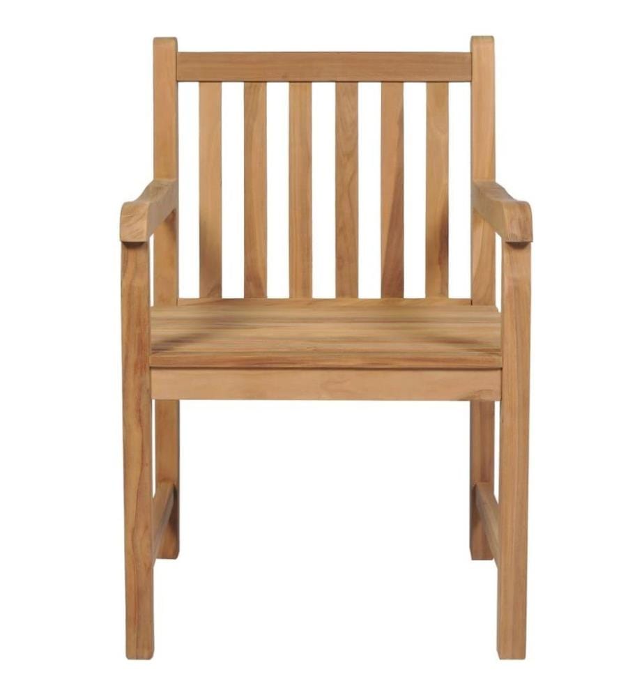 Chaises de jardin 2 pcs avec coussins anthracite Bois de teck