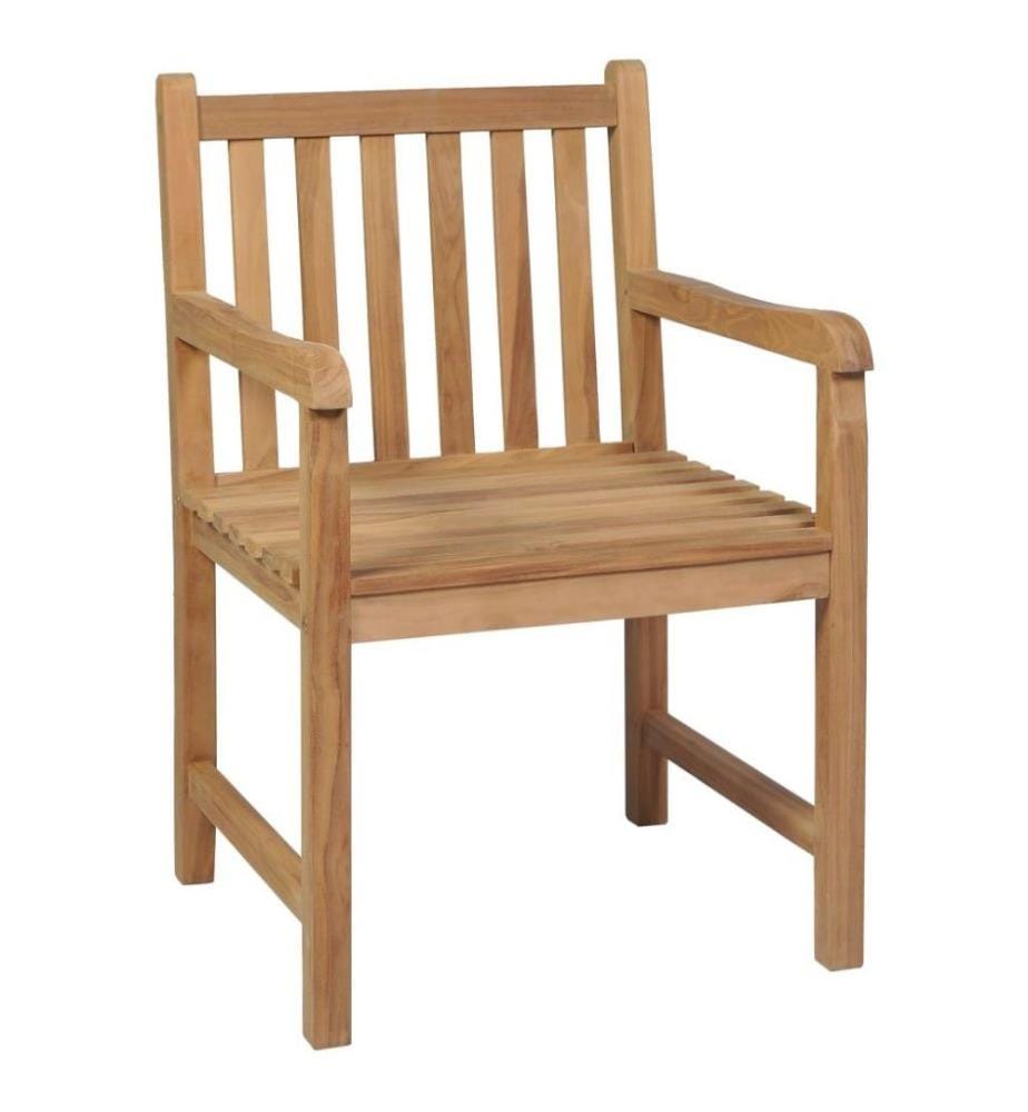 Chaises de jardin 2 pcs avec coussins taupe Bois de teck massif