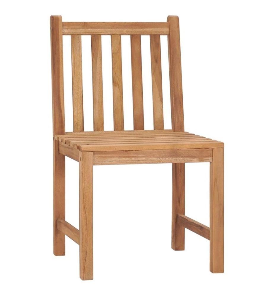Chaises de jardin 2 pcs avec coussins Bois de teck massif