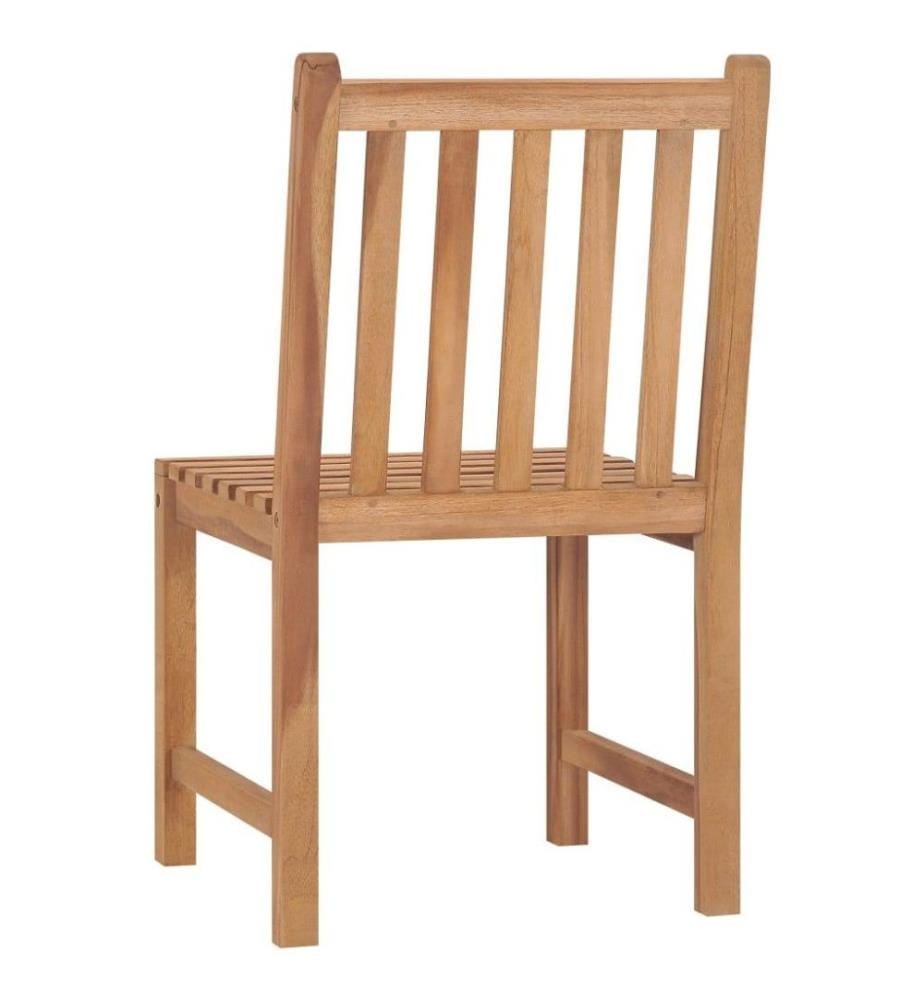 Chaises de jardin 8 pcs Bois de teck solide