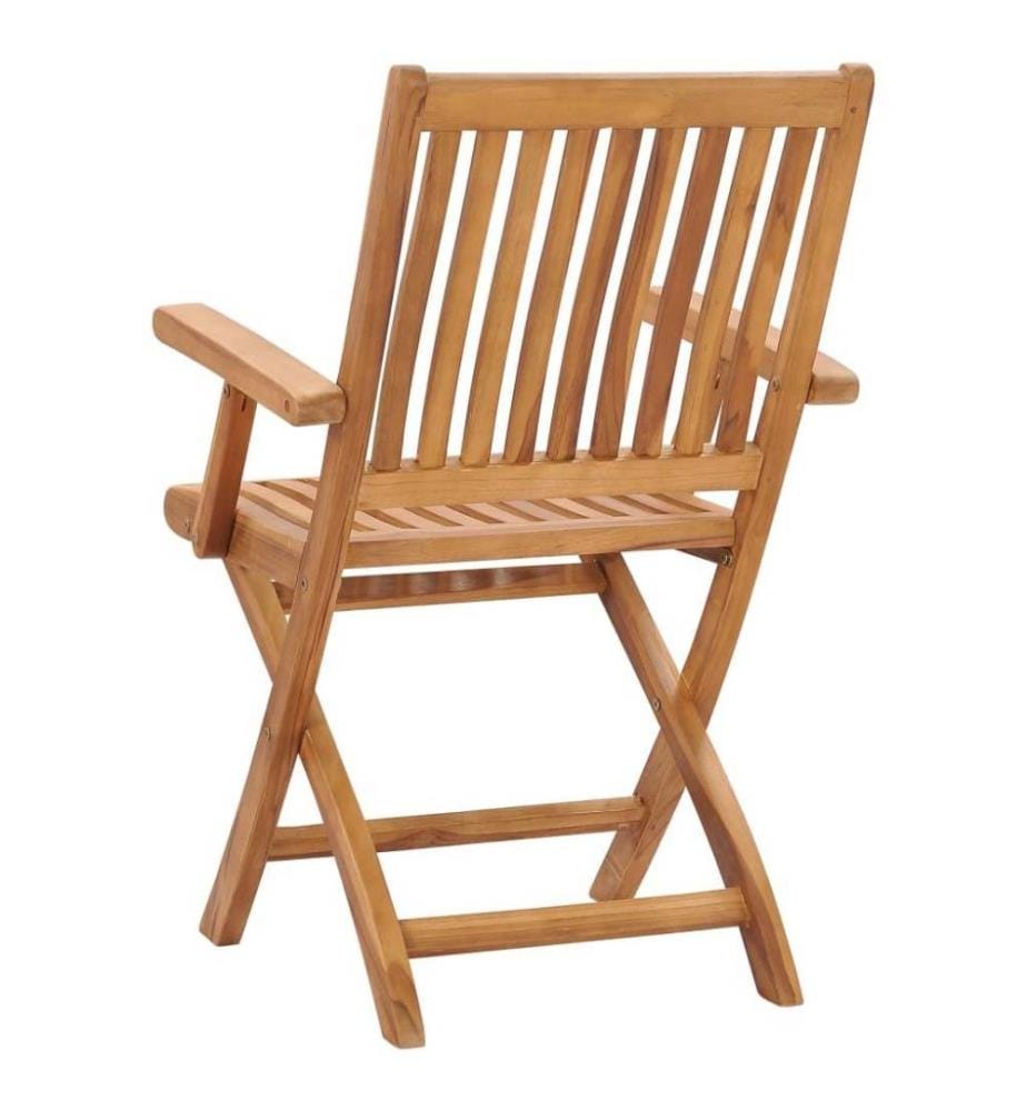 Klappbare Gartenstühle 2 Stk. Massivholz Teak