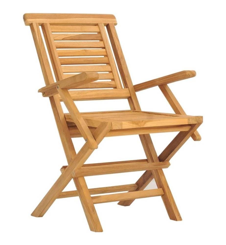Chaises de jardin pliantes 8 pcs 56x63x90 cm bois massif teck